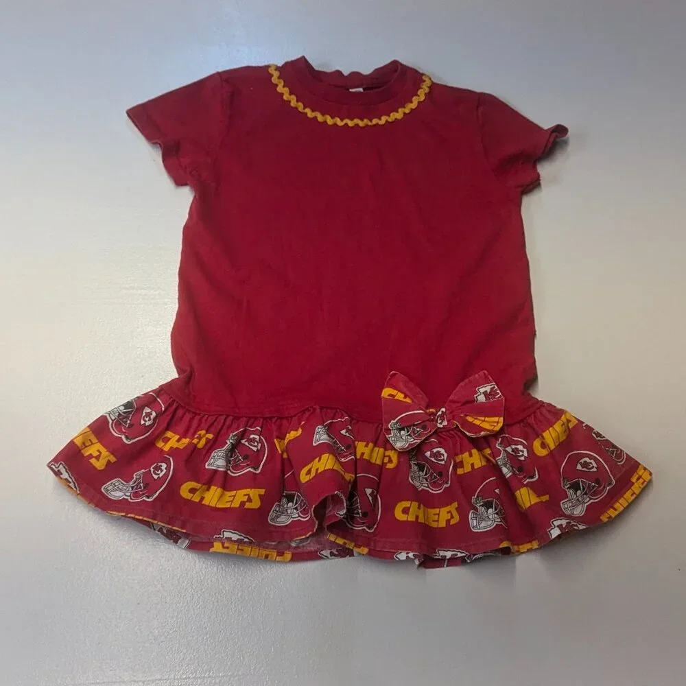 Rabbit Skins Tee Size 7 Hand Made Chiefs Cheerleader Suit